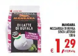 Deco Superstore Mandara mozzarella di bufala senza lattosio offerta