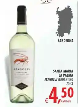 Deco Superstore Santa Maria La Palma Aragosta Vermentino offerta
