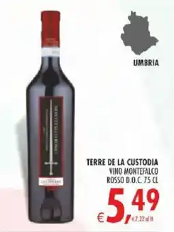 Deco Superstore Terre de la Custodia Vino Montefalco Rosso D.O.C. offerta