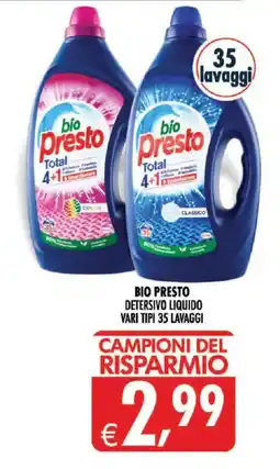 Deco Superstore Bio Presto Detersivo liquido offerta