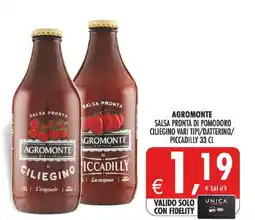 Deco Superstore Agromonte salsa pronta di pomodoro ciliegino offerta