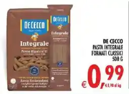 Deco Superstore De Cecco pasta integrale formati classici offerta