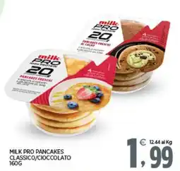 Interspar Milk Pro Pancakes Classico/Cioccolato offerta
