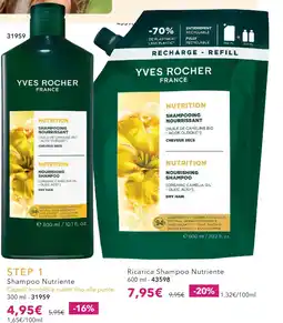 Yves Rocher Yves Rocher nourishing shampoo offerta