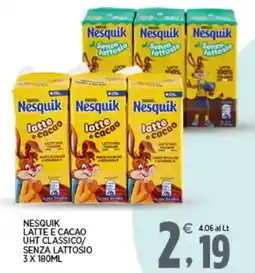 Interspar Nesquik latte e cacao offerta
