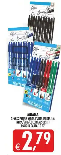 Deco Superstore Mitama Sferix Penna Sfera Punta Media 1M offerta