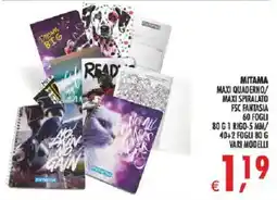 Deco Superstore Mitama maxi quaderno/maxi spiralato fsc fantasia offerta