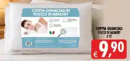 Deco Superstore Coppia guanciali fiocco di memory offerta