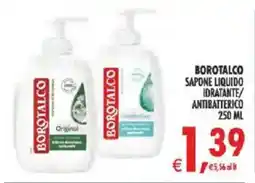 Deco Superstore Borotalco Sapone liquido idratante/antibatterico offerta