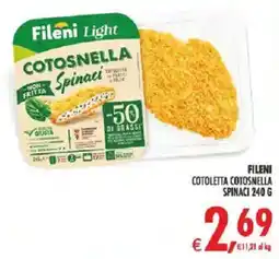 Deco Superstore Fileni Light Cotosnella Spinaci offerta