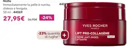 Yves Rocher Yves Rocher Lift Pro-Collagène Crème Anti-Rides Lifting Nuit offerta