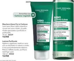Yves Rocher Yves Rocher Maschera Libera Pori al Carbone offerta