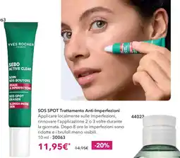 Yves Rocher Yves Rocher SOS spot trattamento anti-imperfezioni offerta