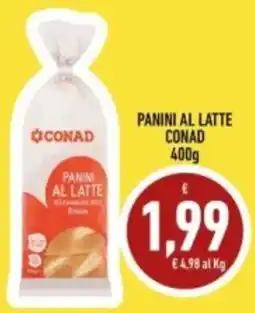 Conad Panini al latte Conad offerta