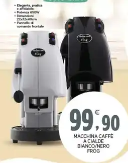 Interspar Macchina caffè a cialde bianco/nero frog offerta