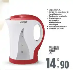Interspar Bollitore elettrico ZEPHIR offerta