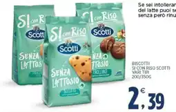 Interspar Biscotti senza lattosio Si con Riso Scotti offerta