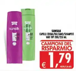 Deco Superstore Sunsilk capelli crema/balsamo/shampoo offerta