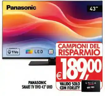 Panasonic Smart TV Tivo 43" UHD