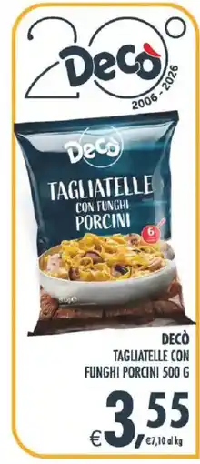 Deco Superstore Decò tagliatelle con funghi porcini offerta