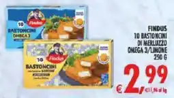 Deco Superstore Findus bastoncini di merluzzo omega 3/limone offerta