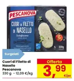 Despar Cuori di Filetto di Nasello Pescanova offerta
