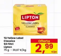 Despar Tè Yellow Label Classico Lipton offerta