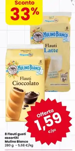 Despar Flauti gusti assortiti Mulino Bianco offerta