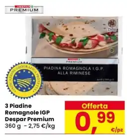 Despar Piadina Romagnola IGP alla Riminese Despar Premium offerta