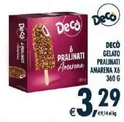 Deco Superstore Decò gelato pralinati amarena offerta