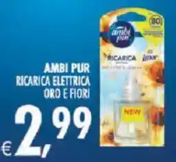 Deco Superstore Ambi Pur ricarica elettrica oro e fiori offerta