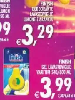 Deco Superstore Finish deodorante lavastoviglie limone e arancia offerta