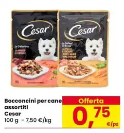 Despar Bocconcini per cane assortiti Cesar offerta