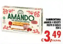 Deco Superstore Sammontana Amando 4 biscotti frutti di bosco offerta