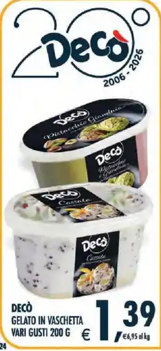 Deco Superstore Decò gelato in vaschetta offerta
