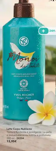 Yves Rocher Latte Corpo Nutriente offerta
