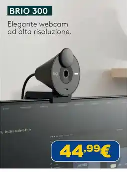 Euronics Logitech Brio 300 offerta