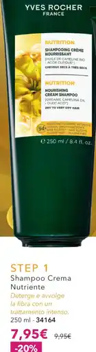 Yves Rocher Shampoo Crema Nutriente offerta