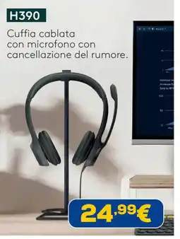Euronics Cuffia cablata con microfono con cancellazione del rumore offerta