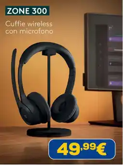 Euronics Zone 300 Cuffie wireless con microfono offerta