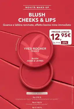 Yves Rocher Blush Joues & Lèvres Yves Rocher offerta
