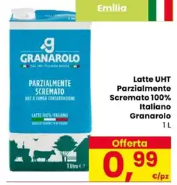 Despar Latte UHT Parzialmente Scremato 100% Italiano Granarolo offerta