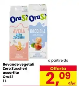 Despar Bevande vegetali Zero Zuccheri assortite OraSi offerta