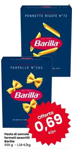 Despar Pasta di semola formati assortiti Barilla offerta