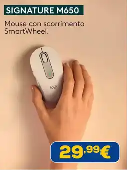 Euronics Mouse Signature M650 Logitech offerta