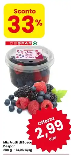 Despar Mix Frutti di Bosco Despar offerta