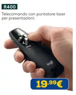 Euronics Telecomando con puntatore laser per presentazioni Logi offerta