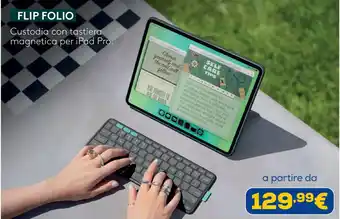Flip Folio Custodia con tastiera magnetica per iPad Pro