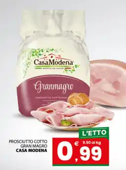 Despar Sicilia Prosciutto cotto gran magro Casa Modena offerta