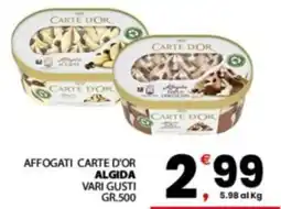 Despar Sicilia Affogati Carte d'Or Algida offerta